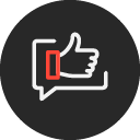 Icon representing Feedback