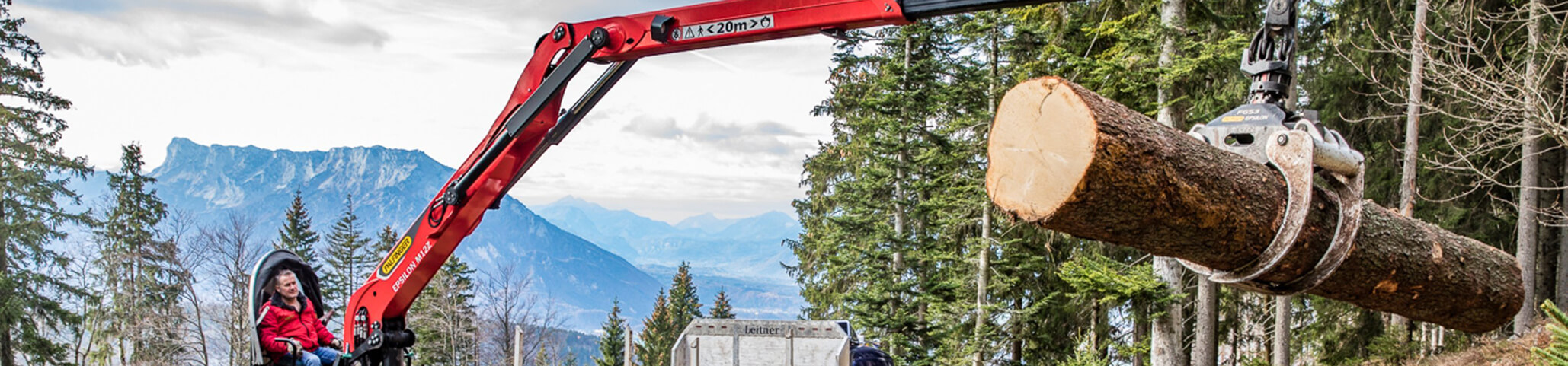 a crane in use
