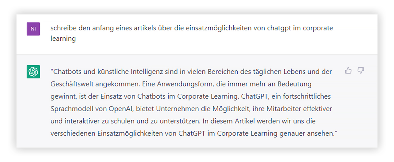ChatGPT Screenshot
