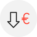 Icon für Kostensenkung