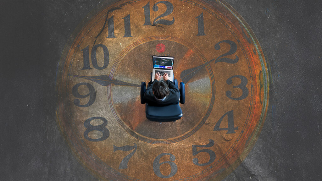 Tickende Uhr