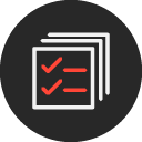 Icon representing Performance cards mobile learning