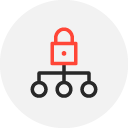 Icon representing save and integrated