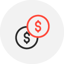 dollar coin icons