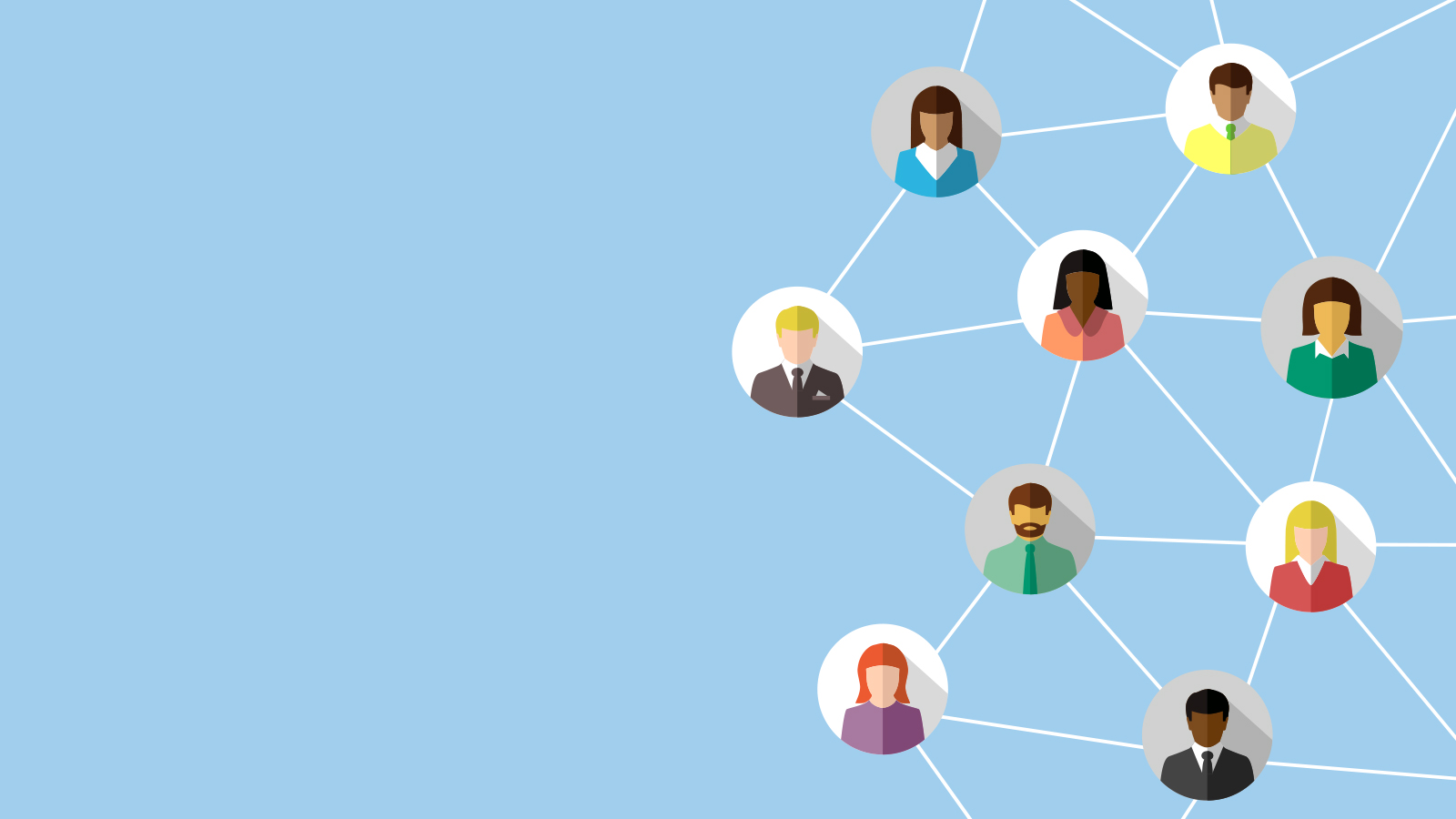 illustration of networked people