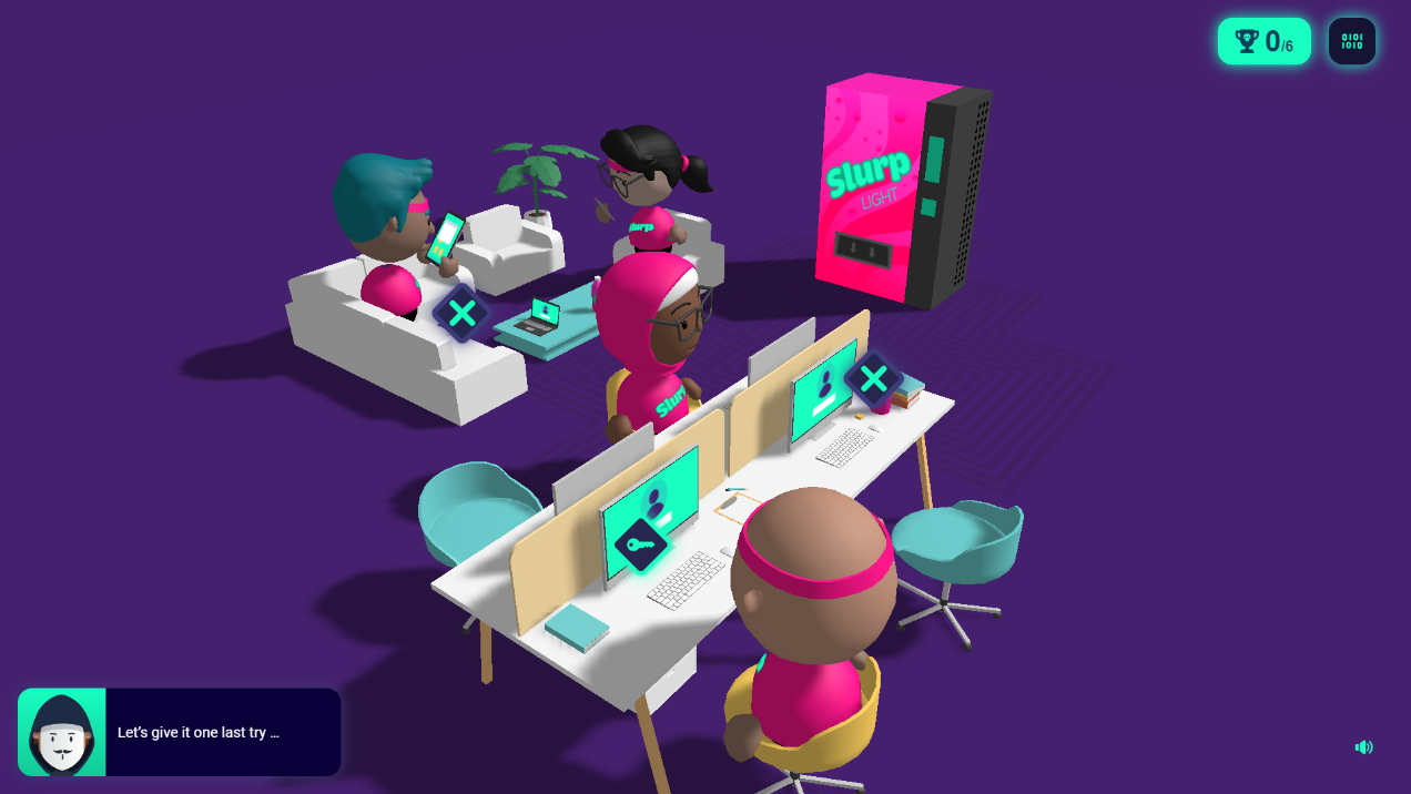 Cyber Crime Time e-learning content screen