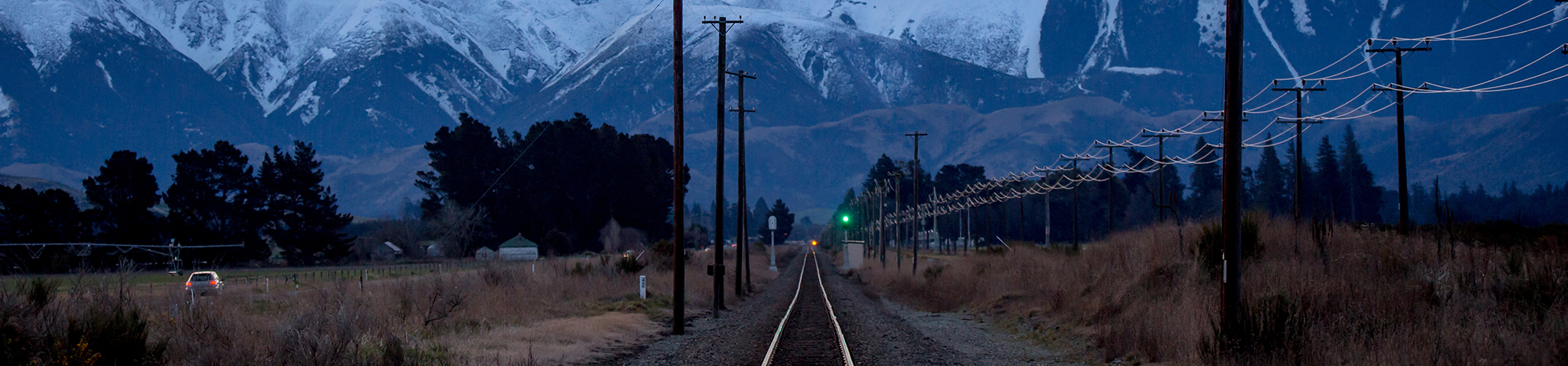 railway extends into mountain range