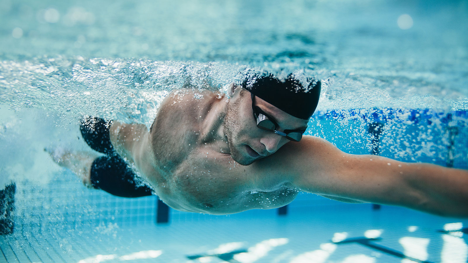 swimmer going for gold