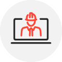 Icon Training Laptop on the job