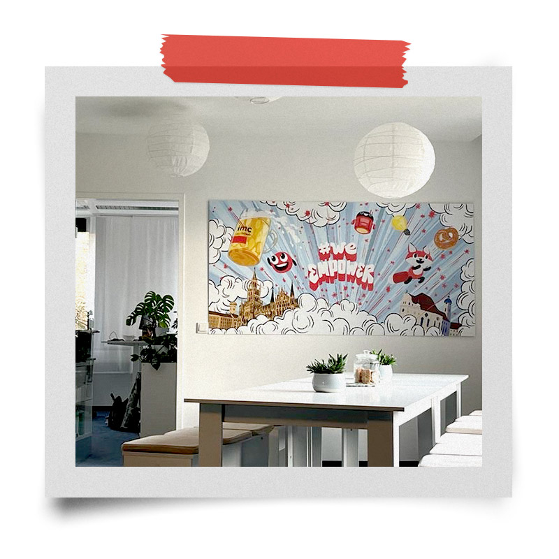 New wall design office at imc