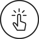 Interactive finger icon