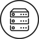Server stack icon