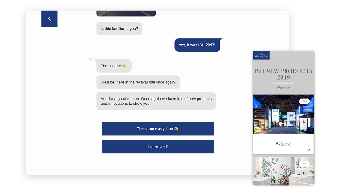 screenshots from villeroy and Boch training