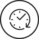 Round the clock icon