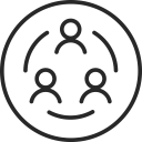 Team collaboration icon
