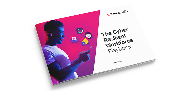 Copy of the Cyber Resilient Workforce Playbook on a tablet